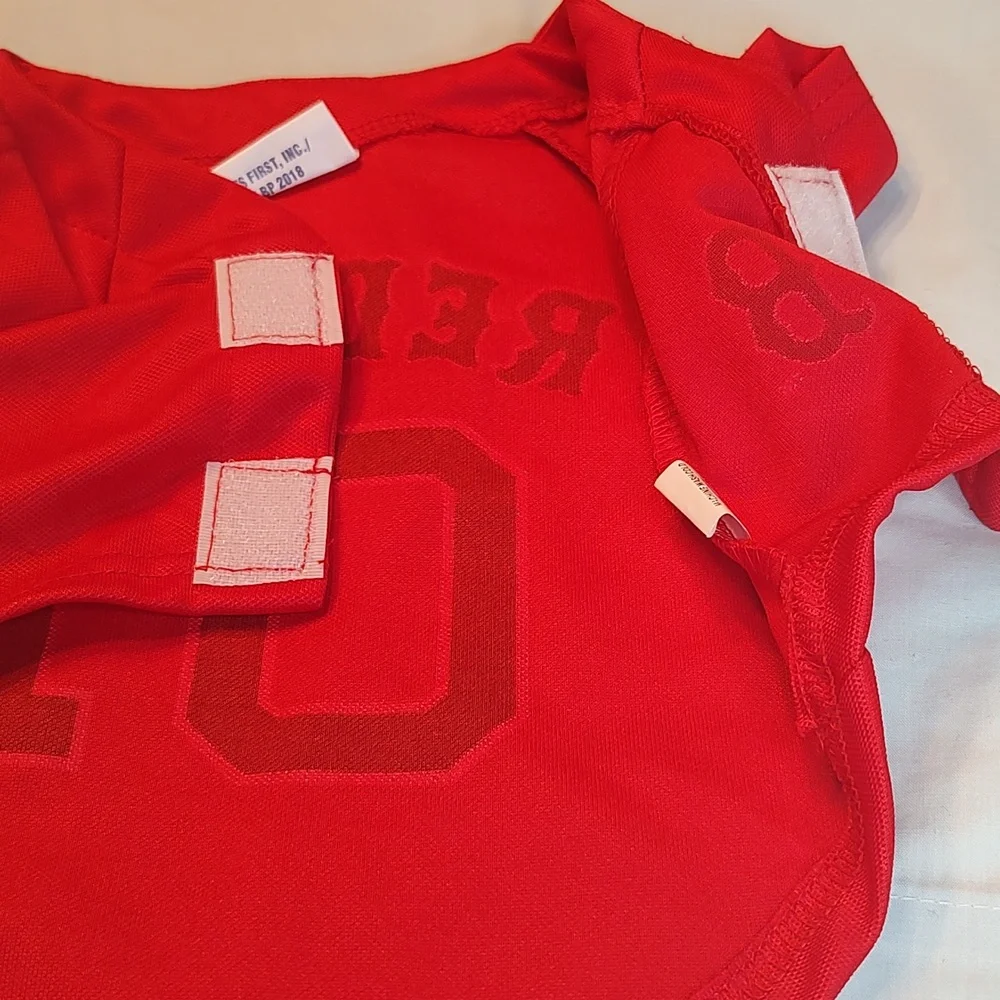 🐕MLB Official Pet Wear Boston Red Sox #01 Red Dog Shirt  small